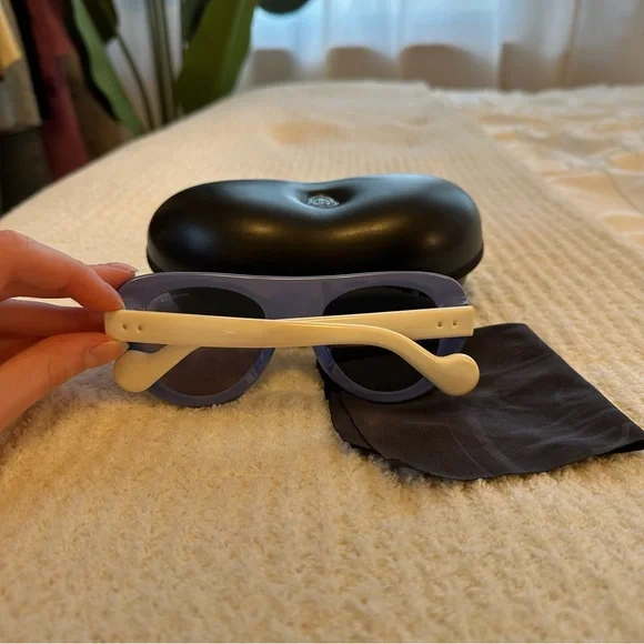 Moncler Snowcat Sunglasses in Blue - Picture 3 of 10